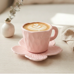 Porcelain Mug & Saucer